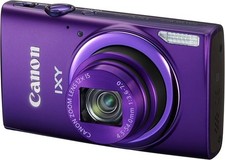 Canon IXY 630 Digital Camera 16MP 12x Zoom Wi-Fi Purple Tested Japan Used