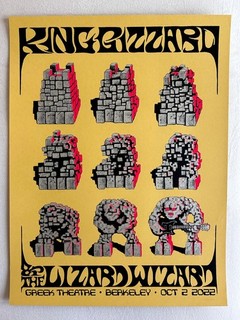 King Gizzard Poster Berkeley 2022 by Jason Galea