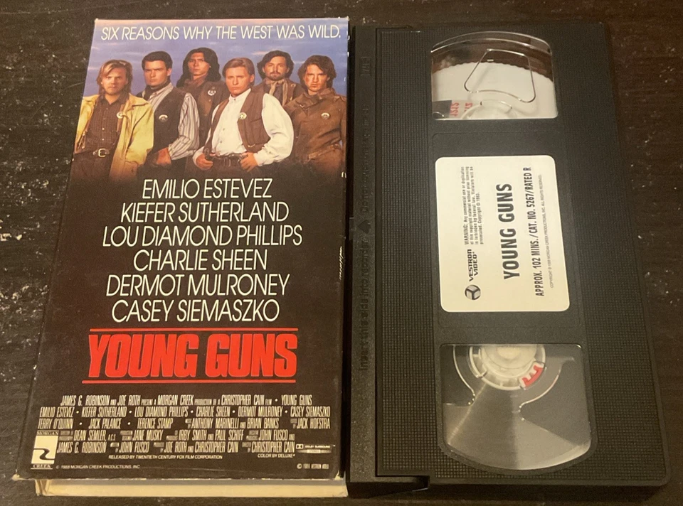 Young Guns 1 (1988) & 2 (1990) VHS Set - Image 4 of 4