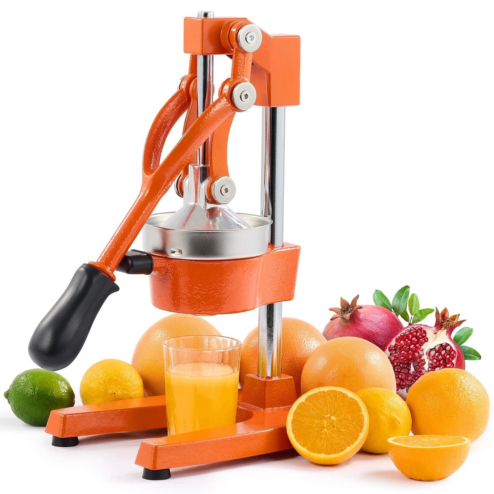 Manual Citrus Juicer 15lbs Cast Iron for Oranges Limes Lemons - Easy to Clean