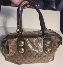 GUCCI Babouska borsa medico borsa tela rivestita di cristallo borsa vintage usata in ottime condizioni Hobo