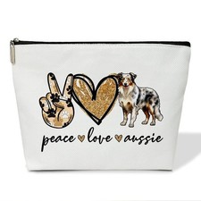 Dog Lover Gifts Makeup Bags for Women, 1 Pack Cosmetic Travel Toiletry Bag, A...