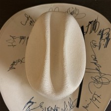 Cowboy Hat Signed by 1997 PBR Jerome Davis challenge participants &Tuff Hedeman