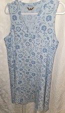SJS Women's Blue with Floral Design Dress D1885-SL-AFLW