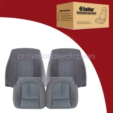 Front Cloth Bottom & Back Seat Cover Gray For 2011 2012 2013 2014 Ford F150