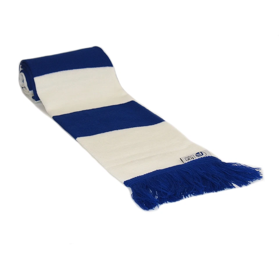 Fan Originals Retro Football Bar Scarf in Chelsea Colours Blue White