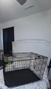56" Dog Playpen Exercise Cage - GSDP012358 (Black)