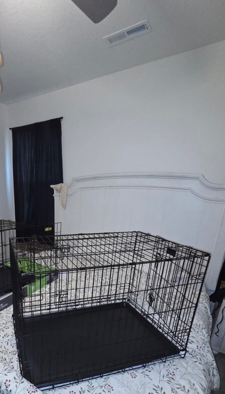 56" Dog Playpen Exercise Cage - GSDP012358 (Black)