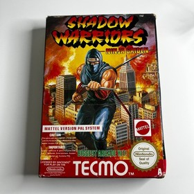 Shadow Warriors (Nintendo NES, 1991 PAL A) Tecmo Platformer Manual Included