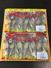 “Lot Of 2”  Strike King Rage Tail 6” Rage Hawg Watermelon Red Flake
