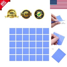 30Pcs 15x15x1mm Silicone Thermal Conductive Pads for Optimal CPU/GPU Cooling