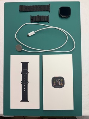 Apple Watch Ultra 2 49mm Black Titanium with Black Ocean Band