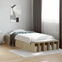 Bettgestell Sonoma-Eiche 90X200 Cm Holzwerkstoff Bettrahmen