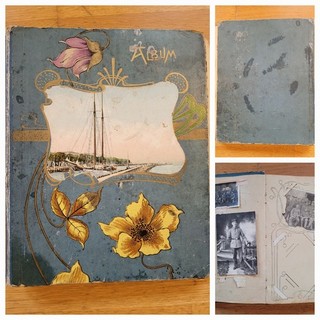 Antique Photo Album 1st WW1 WW1 Soldiers Pictures 1909