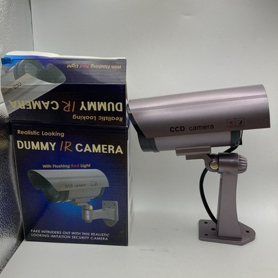 2 IR Bullet Fake Dummy Surveillance Security Camera with Rec Light 2 PACK New