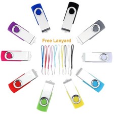 10 Pcs 16GB USB Thumb Drives Jump Drive - Multi-Color Bundle