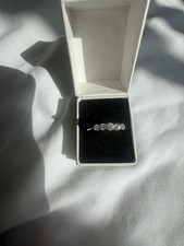 18ct Yellow Gold Diamond Band Ring Size 7.5 Round Natural Diamonds
