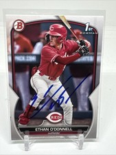ETHAN O'DONNELL  RC 1st card   2023 BOWMAN DRAFT #BD-56 Miami Marlins SIGNED