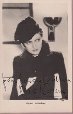 Vera KORENE Fotografie Auf Karte 14*9 Mit Autogramm -2-