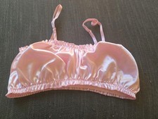 Pink Satin Like Bra Size Extra Large