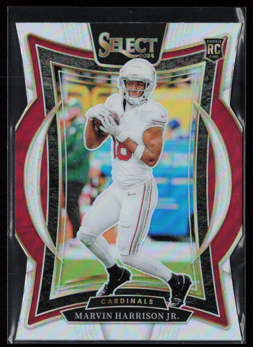 2024 Panini Select #28 Marvin Harrison Jr. Silver Prizm Die Cut