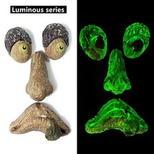 Old Man Face Outdoor Decor Gift Garden Tree Funny Sculpture Whimsical Tree Face