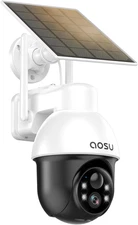 Solar Security Camera Wireless Outdoor with Panoramic PTZ, Human Auto Tracking, 