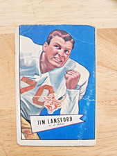 1952 BOWMAN LARGE #144 JIM LANSFORD SHORT PRINT Last card in set TOUGH rookie!!!