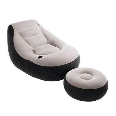 Intex Ultra Lounge Aufblasbare Möbel Schwarz/Grau 102x137x79 cm Relax-Sitz