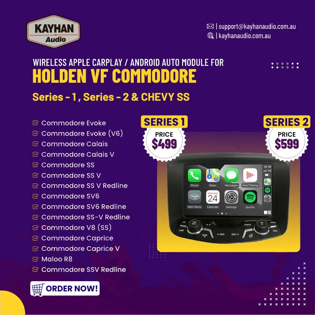VF Commodore K-play Module Series I | Retains factory features  + CarPlay