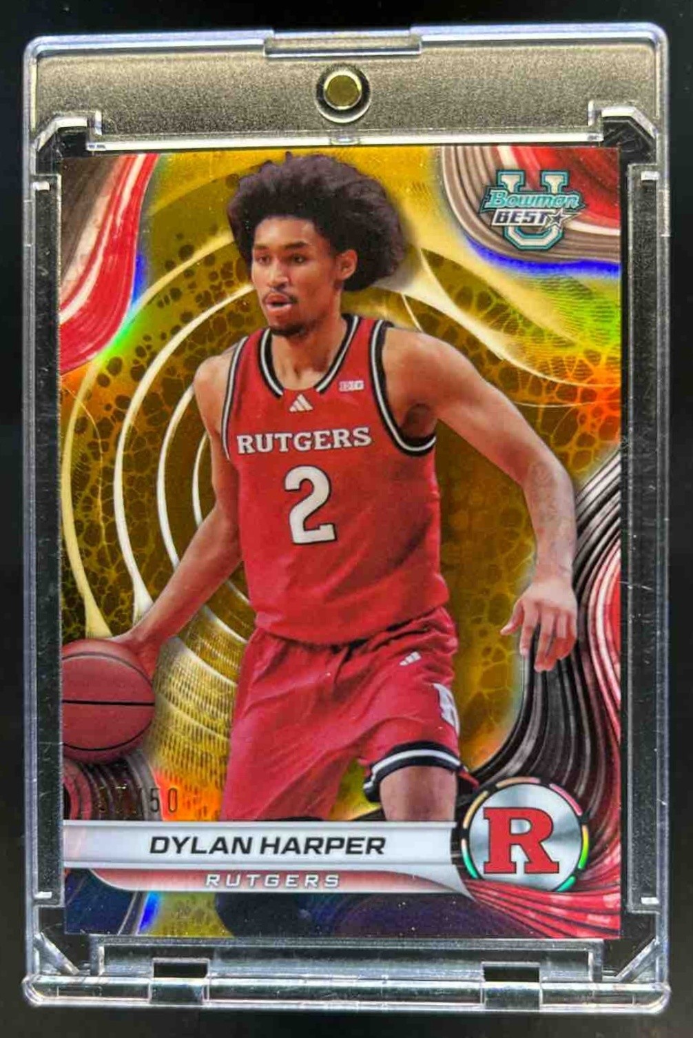 2024-25 Bowman's Best U Dylan Harper Gold Refractor Prospect #17/50 #22