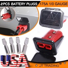2pcs 175a Battery Quick Connect Wire Harness Plug Disconnect Winch Connector Kit