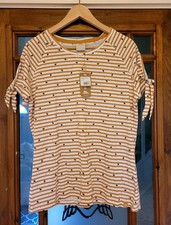 Trespas Womens Top. Size 14. New With Tags. Yellow & White Stripes With Bees??