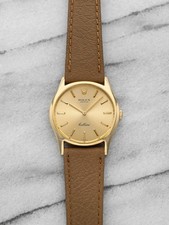 Vintage 1976 Rolex Cellini 18K YG 3804 Manual Wind Champagne Dial 30mm
