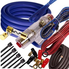 USA 4 Gauge Cable 2500W Complete Car Amplifier Installation Power Amp Wiring Kit