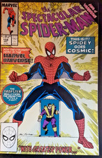 MARVEL COMICS SPECTACULAR SPIDER-MAN VOL. 1 #158 DEC 1989 1ST APP COSMIC SUIT