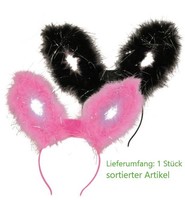 Fasching KostüM ZubehöR Haarreif Hasennohren Bunnyohren Sortierte Farben