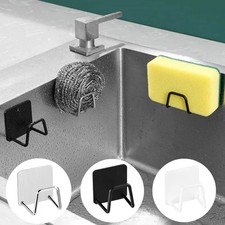 Stainless Steel Sink Sponge Holder Self Adhesive Kitchen Storage Organizer