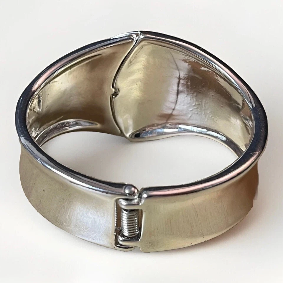 Pulsera de plata con bisagra Robert Lee Morris Soho piedra abulón RLM SOHO Foto 3 de 4