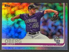 2019 Topps Update Rainbow Foil Parallel #US181 Scott Oberg Colorado Rockies