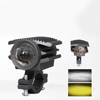 Eurowagens Motorrad Scheinwerfer Fern Abblendlicht Dual Color Linse FüR Sicht