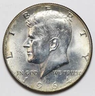 1964-D 50c Kennedy 90% Silver Half Dollar - RAW - Light Toning / Great Luster