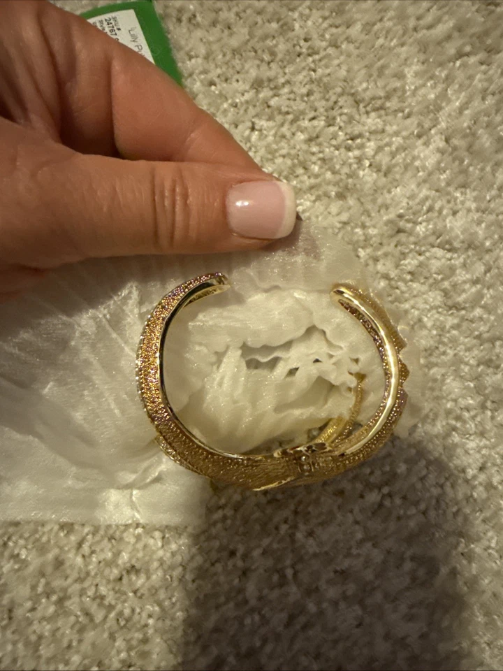 全新 包装 Lilly Pulitzer 海星袖口支架 金色 — 第 2/4 张图片