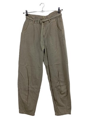 Vero Moda Damen Stoffhose Gr. S Oliv Casual Bundfalten