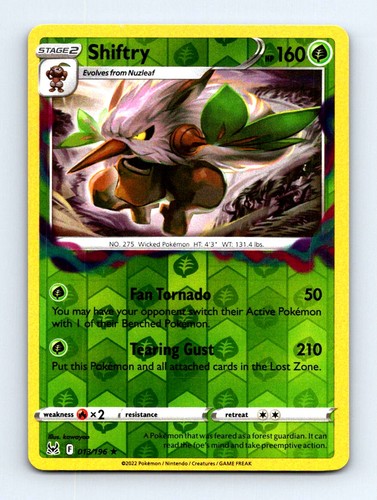 #13 2022 Lost Origin ) Shiftry REVERSE HOLO
