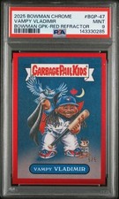 2025 Bowman Chrome Vladimir Guerrero Garbage Pail Vampy Vladimir RED 5/5 PSA 9