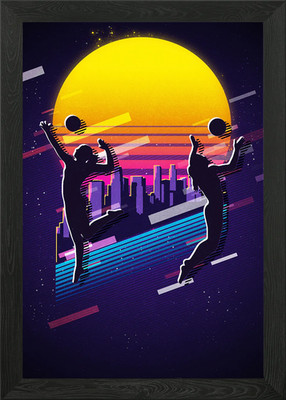 Volleyball gerahmtes Wandbild Poster Leinwanddruck Bild