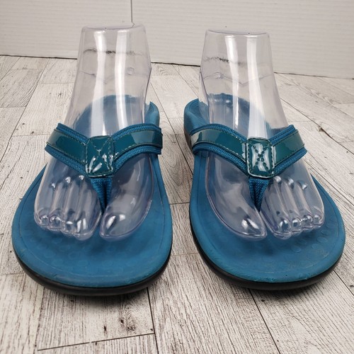 Vionic Tide II Orthaheel Flip Flop Sandals Thong Blue Teal Women Size 8 - 第 4/15 張圖片
