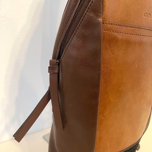 COACH Bleecker Colorblock Sling Body Bag Leather Brown 70796 Used no charm - Picture 11 of 18