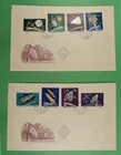 DR WHO 1964 HUNGARY 2 FDC SPACE COMBO R45934